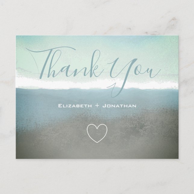 Blå bergskedja tack vykort (Framsida)