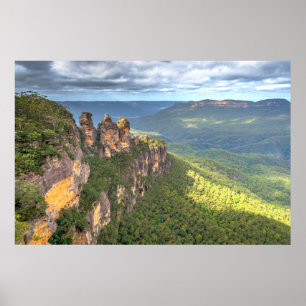 Blå bergsnationalparken, Australien Poster