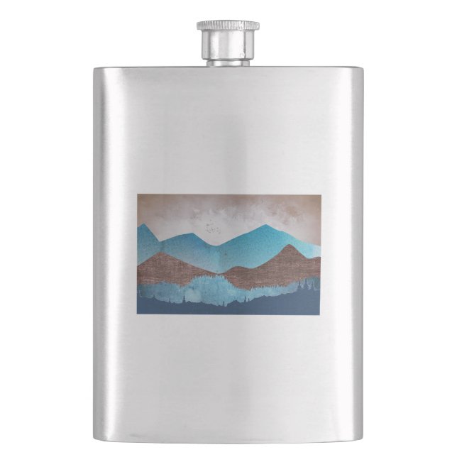 Blå bergstoppar fickplunta (Framsidan)