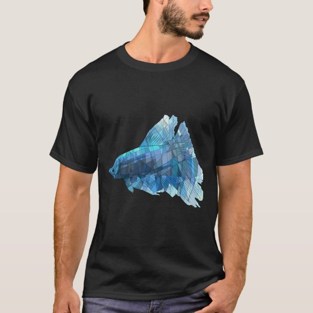 Blå Betta T Shirt (Framsida)