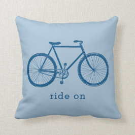 Blå bike Cycling Gift Kudde