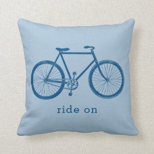 Blå bike Cycling Gift Kudde