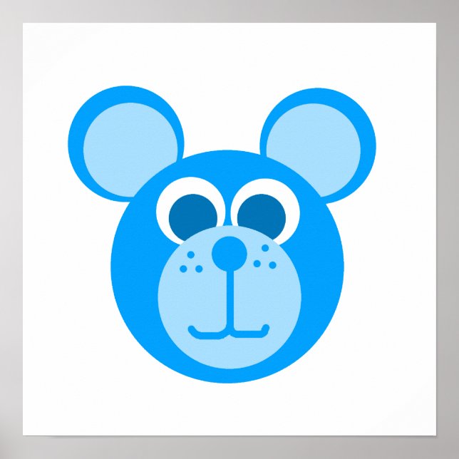 blå björn poster (Framsidan)