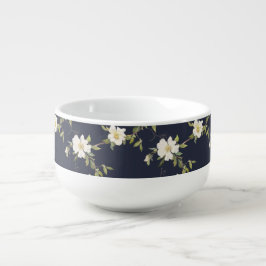 Blå blå Blommigt Soppmugg