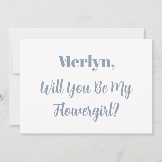 Blå blå Bröllop Inbjudningar (Framsida)