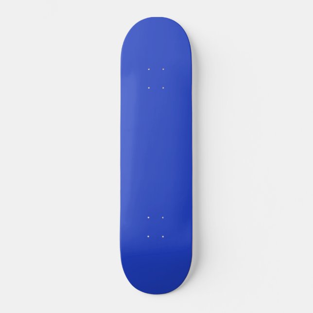 Blå blå (fast färg) mini skateboard bräda 18,5 cm (Framsida)