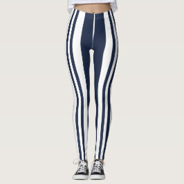 Blå blå Rand Leggings