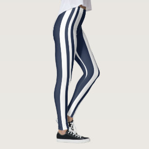 Blå blå Rand Leggings
