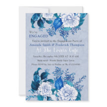 Blå/blå Ro Blommor