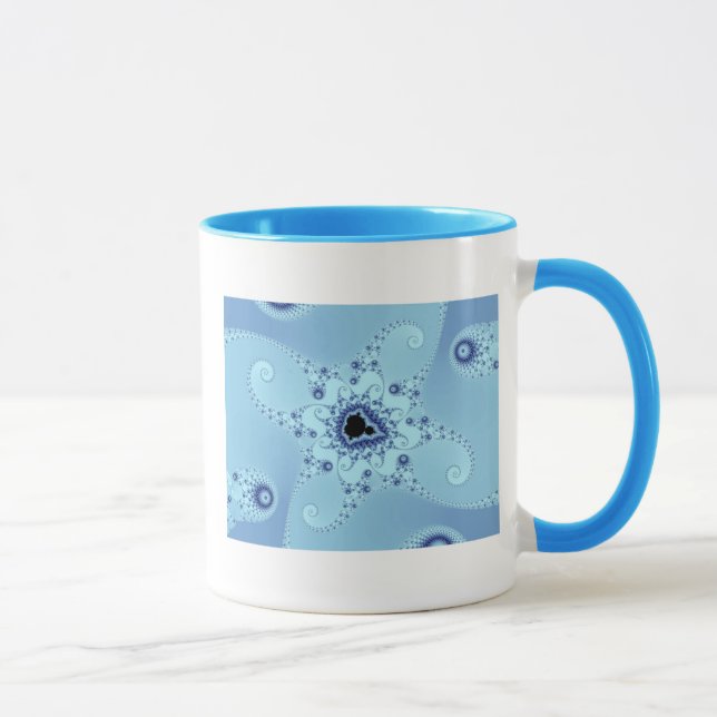 Blå bläckfiskar mugg (Höger)