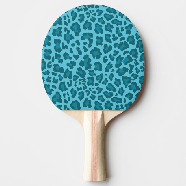 Blå bläckstrålar för leopard pingisracket (Framsidan)