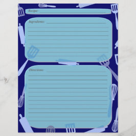 Blå blad för matlagningsutrustning