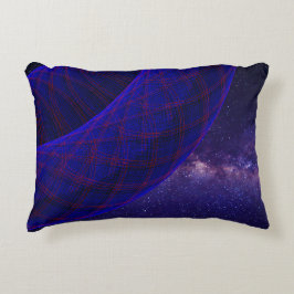 Blå blåvitling i Rymden Prydnadskudde