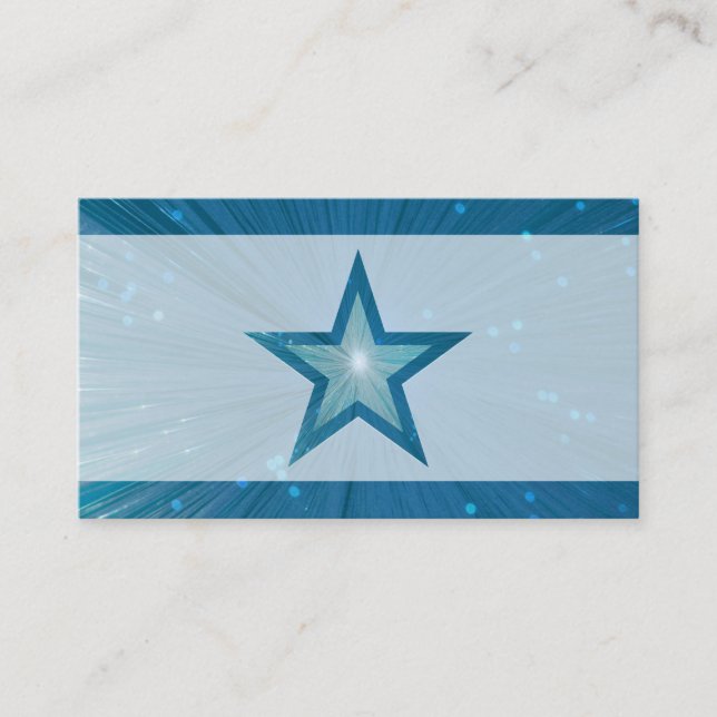 Blå blek - visitkortsmall visitkort (Framsida)