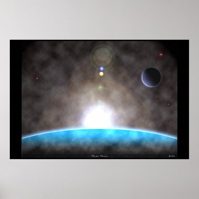 Blå bliss poster (Framsidan)