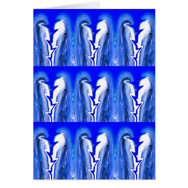 Blå blixt hälsningskort (Framsidan)