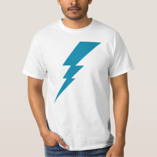 Blå blixtblixt Bult T Shirt