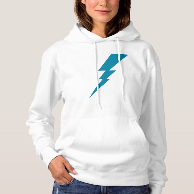 Blå blixtblixt Bult T Shirt (Framsida)