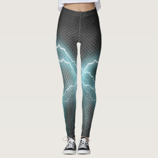 Blå blixtmålarfärg för Flash-träning Leggings