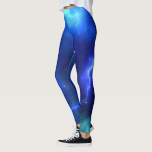 Blå blixtstorm Leggings