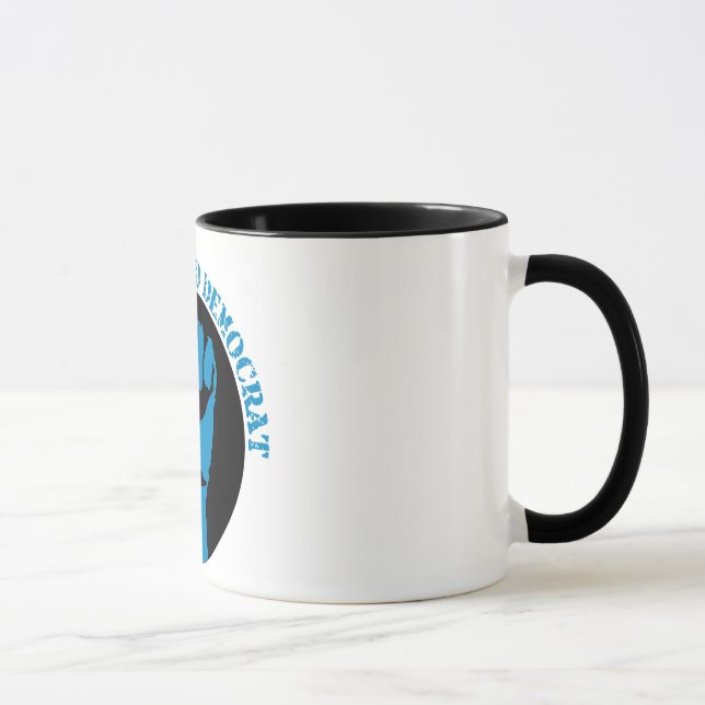 blå blodig demokrat. mugg (Höger)