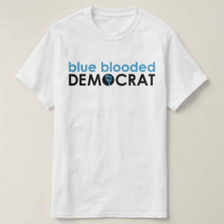 blå, blodig demokratisk fest t shirt