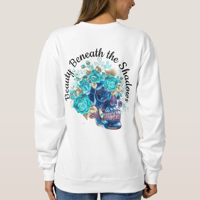 Blå Blom Requiem T Shirt (Baksida)