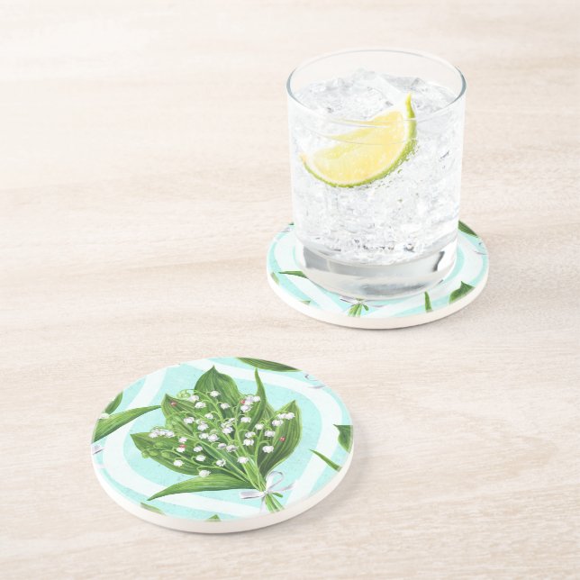 Blå blomkål i dalblommorna underlägg (Sidan)