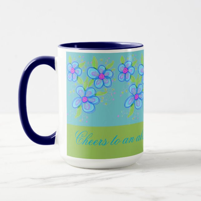 Blå blomkål Mugg (Vänster)