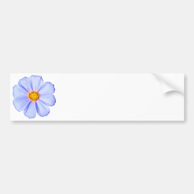 Blå Blomma - Anpassningsbar Cosmos Daisy Mall Bildekal (Framsidan)