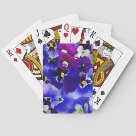 Blå blomma Arrangemang Casinokort