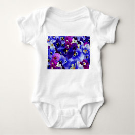 Blå blomma Arrangemang T Shirt