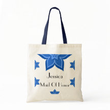 Blå blomma i maid of honor Bröllop