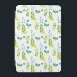 Blå blomma iPad mini skydd<br><div class="desc">En contemporary blå blomma med blandad löv.</div>