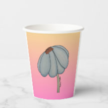 Blå blomma med rosa bakgrund