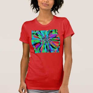 Blå blomma t shirt