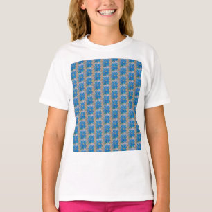Blå blomma t shirt