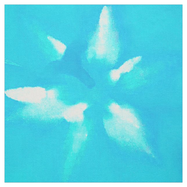 Blå blomma tyg (Provkarta)