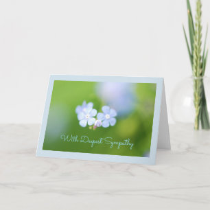 Blå Blomma Välkomstkort Kort