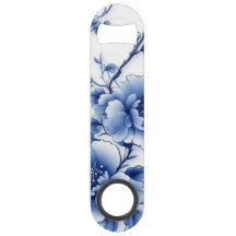 Blå Blommar Flaska-öppnare
