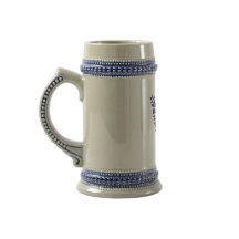 Blå Blommig Bokstav W Monogram Kopp