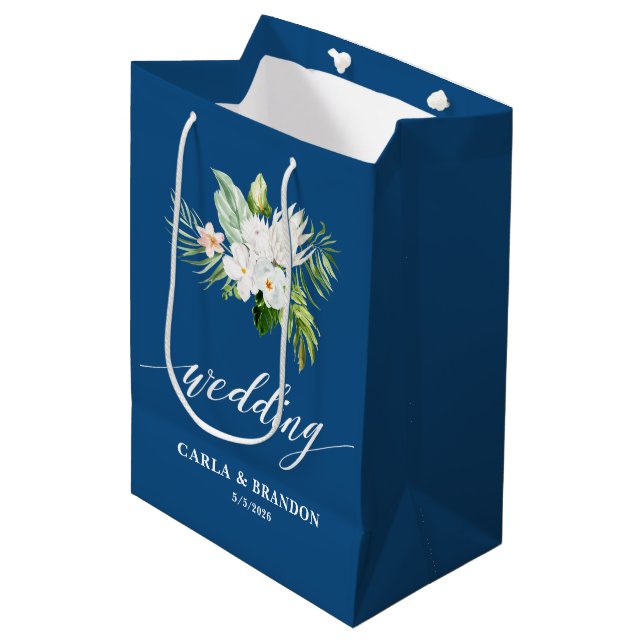 Blå Blommig Bröllop (Framsidan Vinklad)