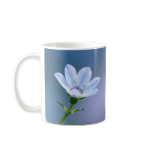 Blå Blommig Mugg