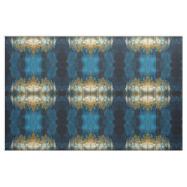 Blå Blommig Tyg Sömlös Mönster Boho Modern