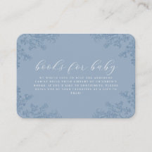 Blå Blommiga Böcker För Baby Shower Förslutningsko