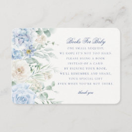 Blå Blommigt Bokar för Baby i Bloom Hydrangea Tilläggskort