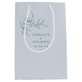 Blå Blommigt Bröllop Gift Bag