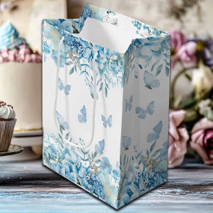 Blå Blommigt Butterflies