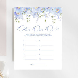 Blå Blommigt där vi Möhippa spel