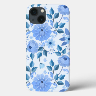Blå Blommigt Design-presentdotter